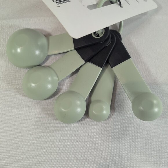 KitchenAid 5 Measuring Spoons KE057OHPICAN Green Black NEW TSP TBSP 1/4 1/2 - Picture 11 of 11